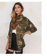 Ann Army Green Camo Jacket