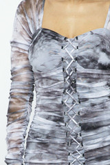 Tie Dyed Mesh Dress