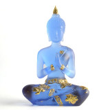 Blue Sitting Buddha Statue