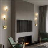 Modern Led Wall lamp Nordic Brass Sconce Lights