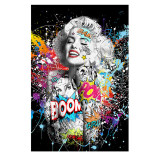 Graffiti Art Marilyn Monroe Art Oil Painting