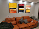 Modern Abstract Multicolored Canvas handmade Painting