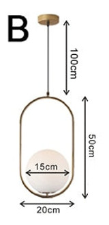 Nordic Glass Ball Pendant Lights