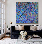 Abstract Painting Splatter Drip Painting