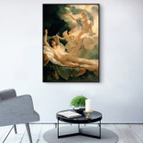 Flying nude for woman wall art