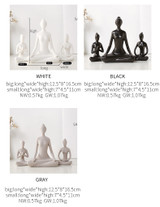 Modern Yoga Modeling Sculptures