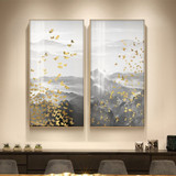 Golden Butterfly Painting Art