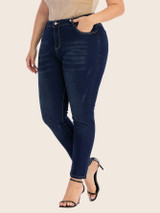 Plus Cat Whiskers Ripped Skinny Jeans