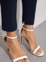 Elastic Waist Split Hem Pants