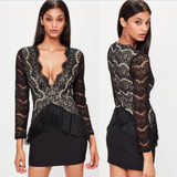 Lace Hollow Out Tassel Sexy Night Club Party Dress