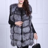 Luxury Real Fox Fur Vest - Full Pelt Luxury Real Fox Fur Vest - Full Pelt