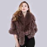 Genuine Real Fox Fur Coat /Overcoat Genuine Real Fox Fur Coat /Overcoat