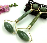 Double Green Jade Roller Facial Roller - Face Neck Lift