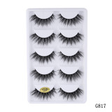 5 pairs 5D Mink Eyelashes Extension