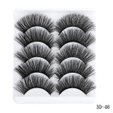 5 pairs 5D Mink Eyelashes Extension