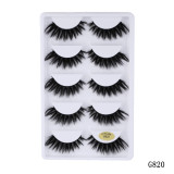 5 pairs 5D Mink Eyelashes Extension