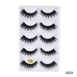5 pairs 5D Mink Eyelashes Extension