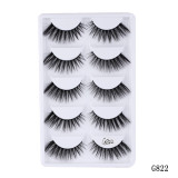 5 pairs 5D Mink Eyelashes Extension