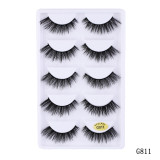 5 pairs 5D Mink Eyelashes Extension