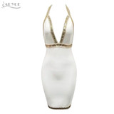 Halter Deep V Neck Celebrity Evening Party Dress