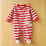 Newborn Fleece Baby Rompers Long Sleeve Baby Boys Girls Clothing Spring Winter Newborn Jumpsuits Roupas Bebes Baby Girls Clothes