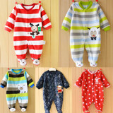 Newborn Fleece Baby Rompers Long Sleeve Baby Boys Girls Clothing Spring Winter Newborn Jumpsuits Roupas Bebes Baby Girls Clothes