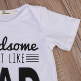 newborn Cotton baby dad onesie baby Rompers Girls Boys Clothes baby boy clothing set