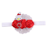 Newborn Christmas Headwear Girls kids Hair Bands Bows Headbands Flower Hair Accessories ornaments Elastic bands rim on the head