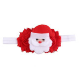 Newborn Christmas Headwear Girls kids Hair Bands Bows Headbands Flower Hair Accessories ornaments Elastic bands rim on the head