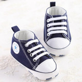 Newborn canvas baby shoes toddler girls boys Moccasins soft sole Classic Sports Sneakers brand Football Shoes for first walker