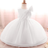 Newborn Baptism Dress For Baby Girl 1 2 Years Birthday Wear Toddler Girl Christening Gown Clothes Tulle Tutu Infant Party Dress