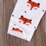 Newborn Babys Girls Boys Clothes Unisex Casual Spring Print Cotton Autumn Cute Fox Pants Trousers Bottoms Baby Girl Boy Clothes
