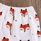 Newborn Babys Girls Boys Clothes Unisex Casual Spring Print Cotton Autumn Cute Fox Pants Trousers Bottoms Baby Girl Boy Clothes