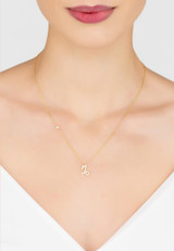 Zodiac Star Sign Pendant Necklace 22ct Gold, Capricorn