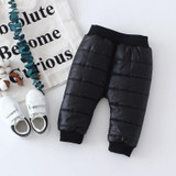 Newborn Baby Thick Trousers Infant Trousers Newborn Winter Cotton Down Pants Winter Legging Baby Boy Girl Warm Outfits Pants