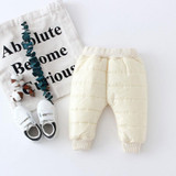 Newborn Baby Thick Trousers Infant Trousers Newborn Winter Cotton Down Pants Winter Legging Baby Boy Girl Warm Outfits Pants