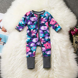 Newborn Baby Rompers Girl Boy Jumpsuits Little Baby Party Wear Toddler One Year Outfits Floral Playsuit Infant Bebes Clothing