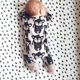 Newborn Baby Kids Boy Girl Cartoon Monkey Romper Clothes Short Sleeve Bebes Infant Jumpsuit One Pieces Outfits Clothing