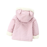 Newborn Baby Girls Winter Coats 2017 New Infant Baby Girl Jacket Thick Warm Baby Hooded Cotton Clothing Baby Girls Outerwear
