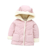 Newborn Baby Girls Winter Coats 2017 New Infant Baby Girl Jacket Thick Warm Baby Hooded Cotton Clothing Baby Girls Outerwear