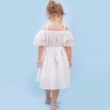 Newborn Baby Girls Dress Lace Clothing Elastic Dress For Girls Children Shoulderless Clothes PartyWedding Princess Baby Dresses
