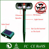 2Pcs Solar Powered Ultrasonic Cat Dog Animal Repeller Deterrent Scarer Repellent Outdoor Use Garden Supplies