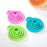 2pcs Silicone Foldable Collapsible Style Funnel Hopper kitchen tools kitchen gadgets accessories cooking tools cozinha