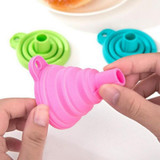 2pcs Silicone Foldable Collapsible Style Funnel Hopper kitchen tools kitchen gadgets accessories cooking tools cozinha