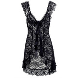 2pcs Sexy Women Lady Lace Lingerie Babydoll Chemise Dress Ladies Sleepwear Set
