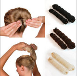 2pcs Practical Sponge Hair Styling Device Donut Bun Maker Chrismas Magic Easy Using Hairdisk Former Ring Shaper Styler Tools