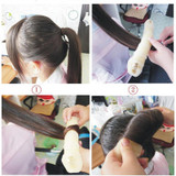 2pcs Practical Sponge Hair Styling Device Donut Bun Maker Chrismas Magic Easy Using Hairdisk Former Ring Shaper Styler Tools