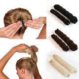 2pcs Practical Sponge Hair Styling Device Donut Bun Maker Chrismas Magic Easy Using Hairdisk Former Ring Shaper Styler Tools