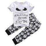 2pcs Newborn Baby Boys Girls Clothes Infant Toddler Short Sleeve T-shirt Tops + Pants Leggings Outfit Kids Clothing Set 0-18M