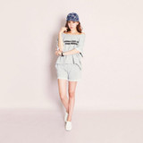 2PCS New 2017 Summer Ladies Women Homewear Set Cotton Nightwear Shorts Set Short Sleeve Shirt Hot Pant Sleepwear Pajamas